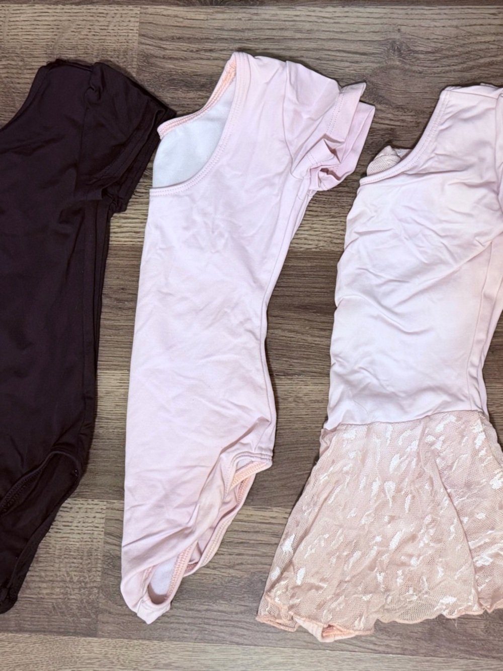 Bundle Kids Light Pink Ballet Bodysuit with Short Sleeve - Picture 2 of 6